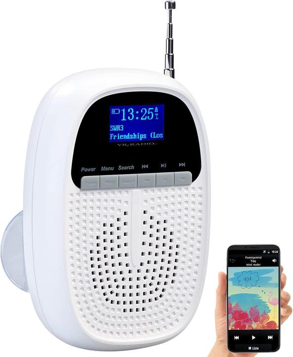 VR-Radio Radio a batteria da bagno (FM, DAB, Bluetooth)