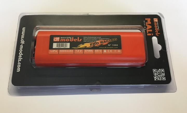 Image du produit DF-Models Pack LiPo 2S - 7,4 Volt - 3000mAh, 45C - rond (7.40 V, 3000 mAh)