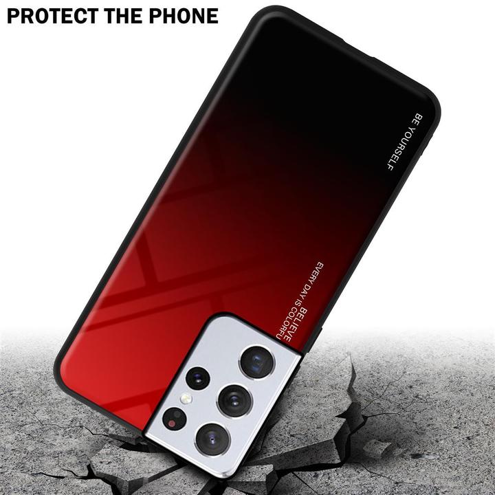 Produktbild Cadorabo TPU 2 Farben Glas Cover (Samsung Galaxy S21 Ultra)
