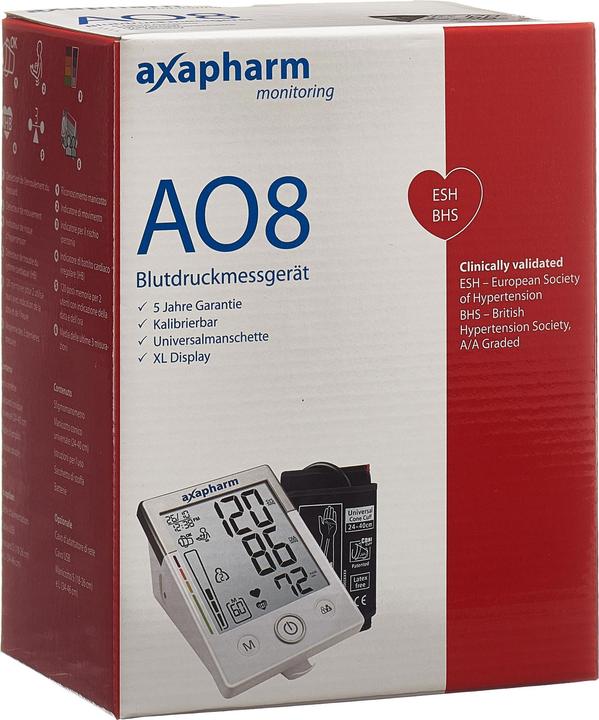 Produktbild Axapharm AO8 Blutdruckmessgerät (Blutdruckmessgerät Oberarm)