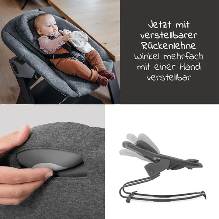 Actual product image Hauck Highchairs Alpha Plus Nature XXL Newborn Set - Highchair + 2in1 (Highchair)