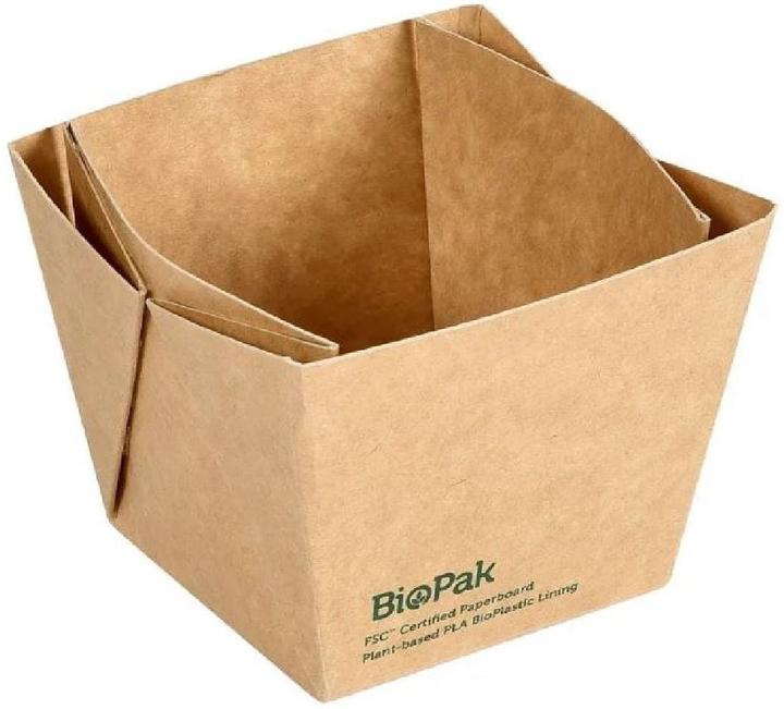 Actual product image Duni Viking Cube Mini 250 ml Brown cardboard/PLA 75x75x60 (300 x)