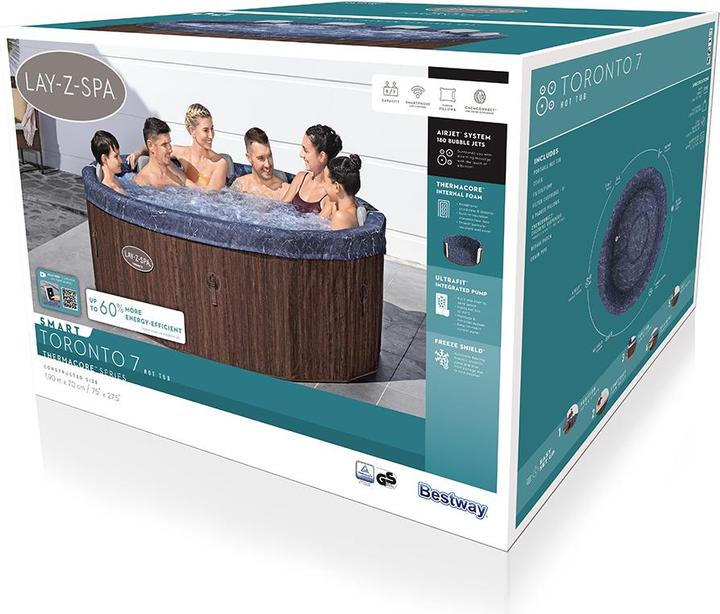 Immagine prodotto Bestway Lay-Z-Spa Toronto ThermaCore SmartAirjet (7 pers.)