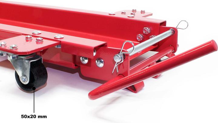 Produktbild Wiltec Rangierschiene Motorrad bis 250 kg Rangierhilfe Rangierplatte Parkhilfe Rolly