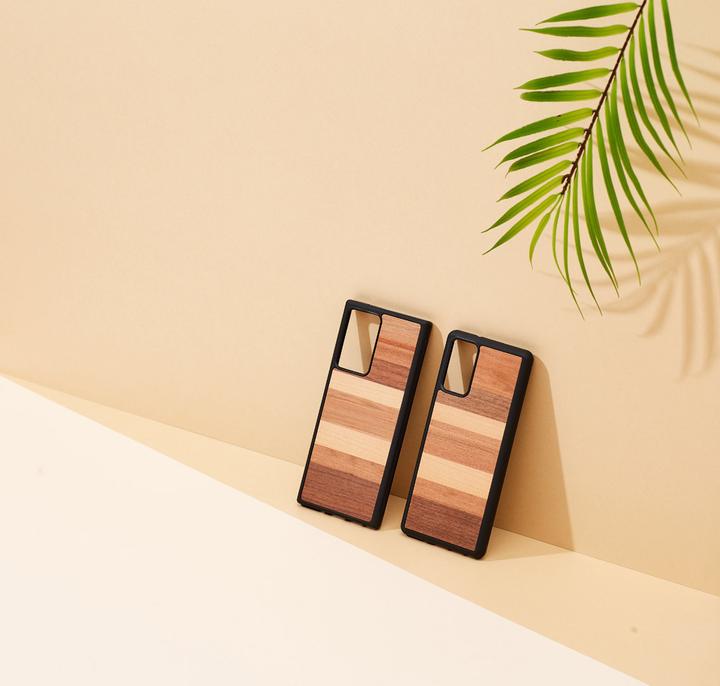 Produktbild Man.Wand &WOOD case for Galaxy Note 20 Ultra sabbia juodas (Samsung Galaxy Note 20 Ultra)