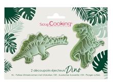 Image du produit ScrapCooking Lot de 2 emporte-pièces Dino