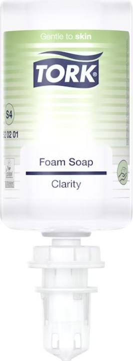 Produktbild Tork 520201, Hands, Foam soap, Transparent, 1000 ml, 1.03 kg, 92 mm (Flüssigseife, 1000 ml)
