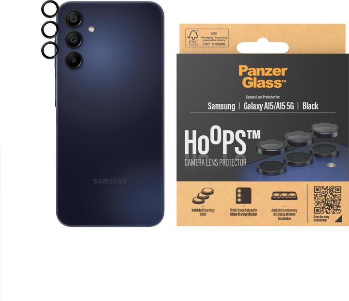 Actual product image PanzerGlass Hoops Camera Lens Protector (1 Piece, Samsung Galaxy A14 5G, Samsung Galaxy A15)