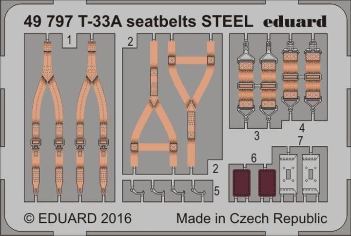 Image du produit Eduard T-33A seatbelts STEEL pour Great Wal.