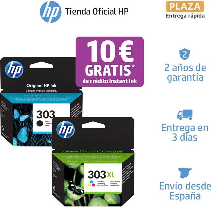 Actual product image HP 303xl (M, C, Y)