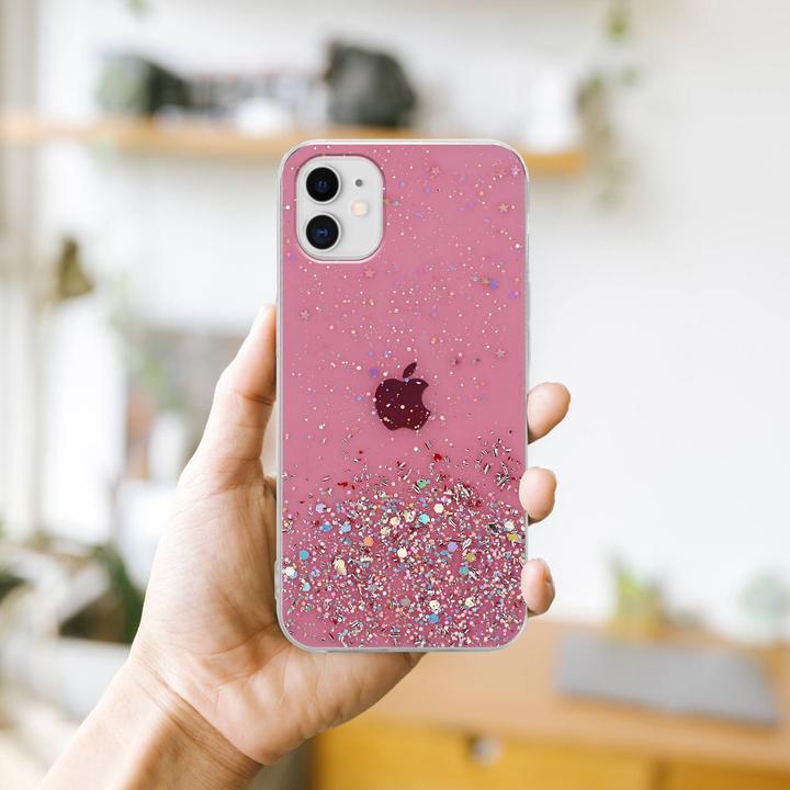 Actual product image Cadorabo TPU cover sparkling glitter (Apple iPhone 11 Pro Max)