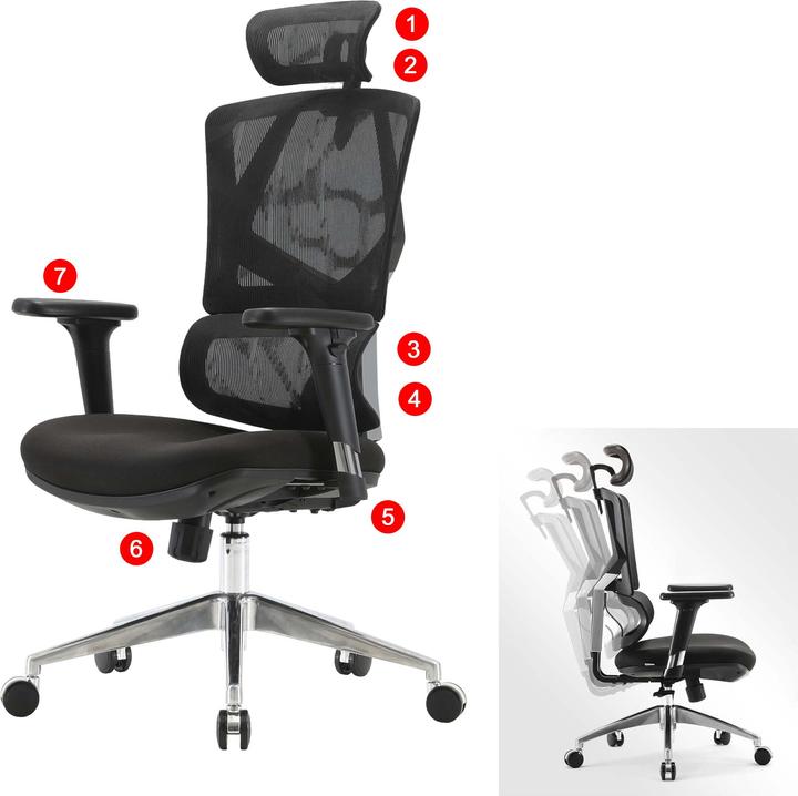 Immagine prodotto Sihoo Sedia da ufficio con supporto lombare