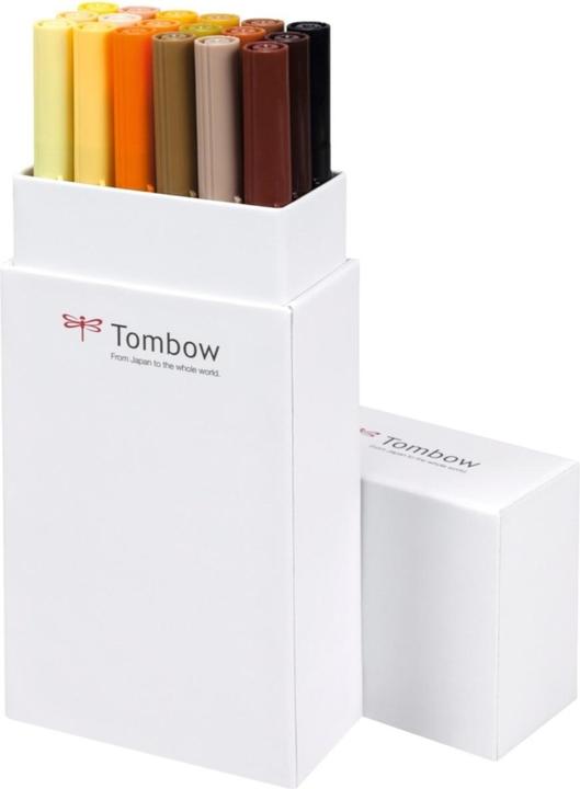Actual product image Tombow ABT Dual Brush Pen, earth colours (Multicoloured, 18 x)