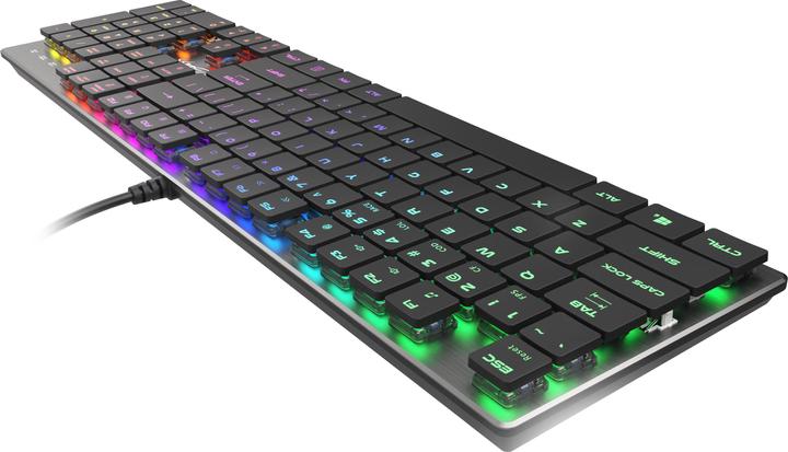 Actual product image Genesis Thor 420 RGB Keyboard USB AZERTY US English (US, Cable)