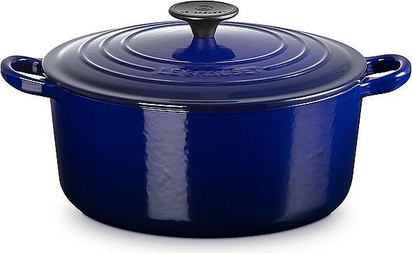 Le Creuset Bräter TRADITION Indigo (24 cm, Bräter + Schmortopf, Gusseisen)