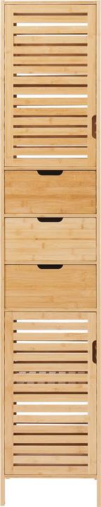 Produktbild En.Casa Hochschrank Boksereys 180x35x35 cm Bambus (180 x 35 x 35 cm)