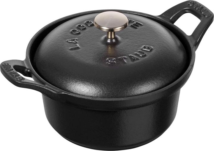 Image du produit Staub Mini pot rétro avec couvercle (12 cm, Casserole, Fonte)