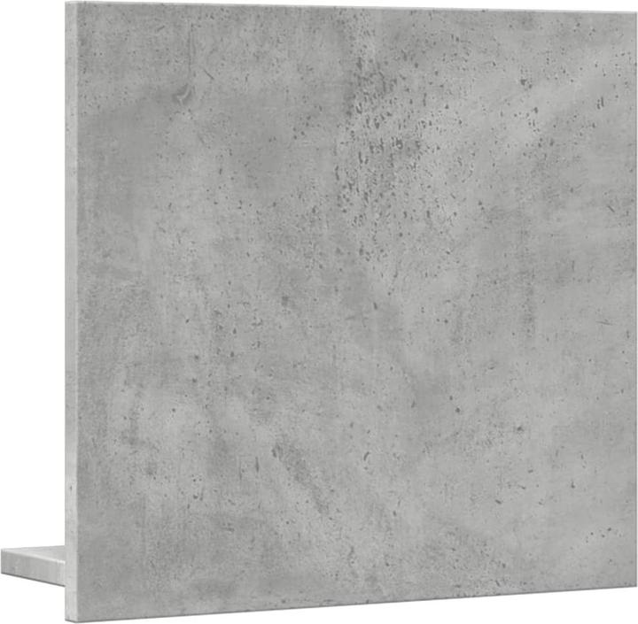 Actual product image VidaXL Badspiegel Wandspiegel Badezimmerspiegel Spiegel mit Ablage Betongrau (40 x 37 cm)