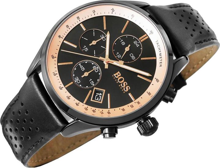Produktbild Hugo Boss Herren Grand Prix 1513550 + BOX (Chronograph, 215 mm)