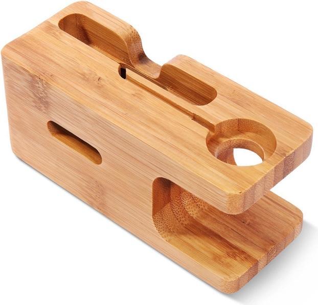 Immagine prodotto EKO Base di ricarica per Apple Watch e iPhone 2 in 1 realizzata in bambù