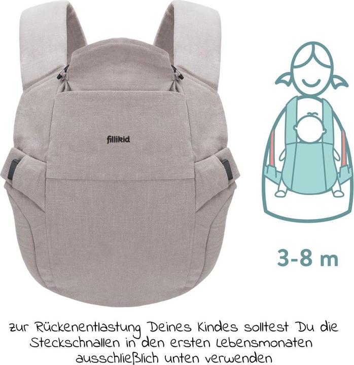 Actual product image Fillikid Baby carriers & slings Baby carrier Natural from 3.5 -20 kg