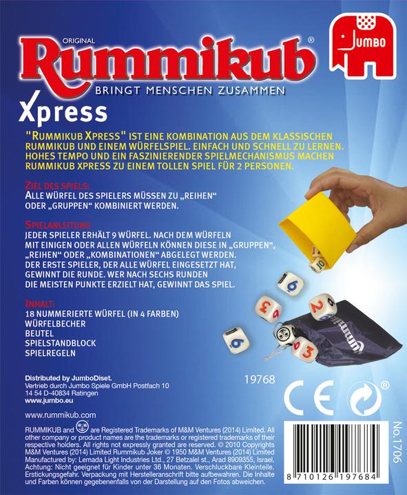 Image du produit Jumbo Original Rummikub Xpress (Allemand)