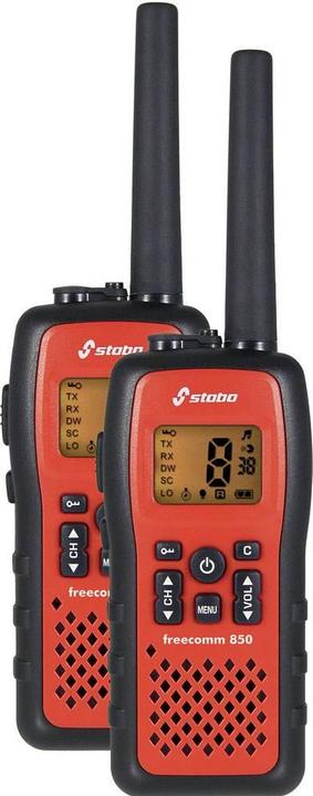 Actual product image Stabo Electronics 20850 Freecomm 850 Set PMR Radio IPX7 Waterproof, Li-Ion Batteries Charging Station (10 km)
