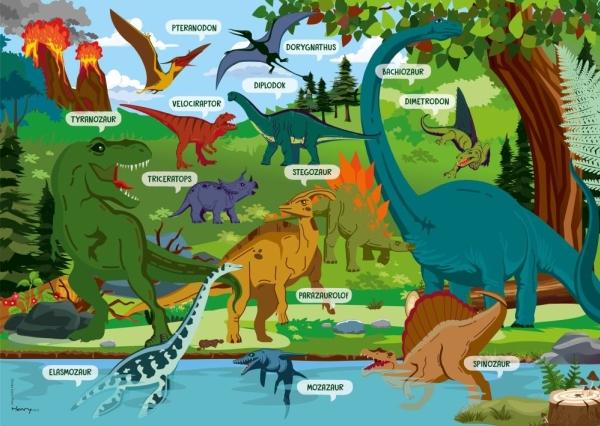 Produktbild HENRY Schreibtischunterlage - Dinosaurier
