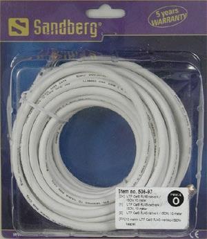 Actual product image Sandberg Network cable UTP Cat6 10 m (U/UTP, CAT6, 10 m)