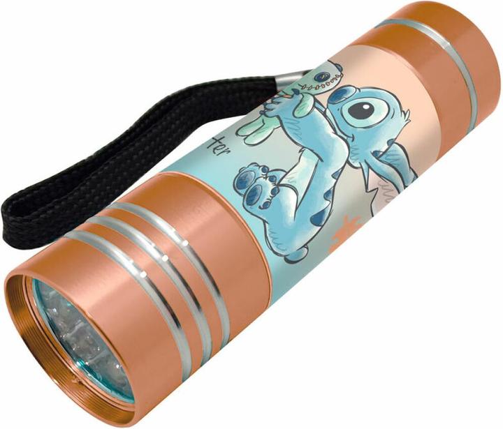 Produktbild Kids Euroswan Disney Stitch sortierte Aluminium-LED-Taschenlampe