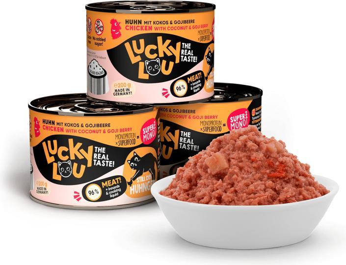Immagine prodotto Lucky Lou Cibo umido per gatti (Adulto, 1 pz., 245 g)