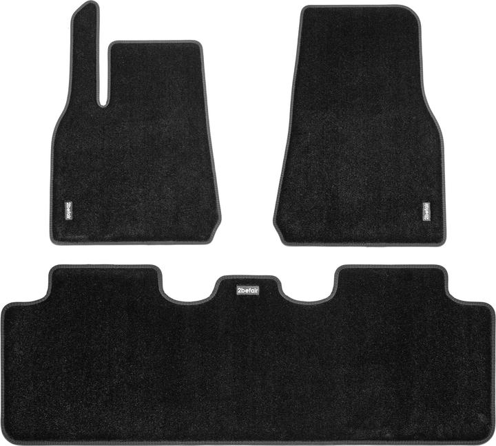 2befair Teppichmatten Set Innenraum für das Tesla Model Y