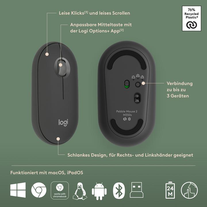 Productafbeelding Logitech Pebble 2 Combo (NL, Draadloze)