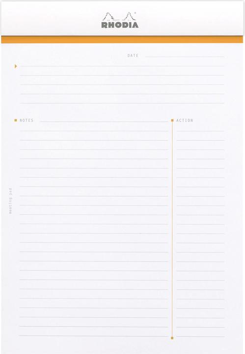 Nährwerte und Zutaten Rhodia Blöcke geheftet 80g Basics (A5, Speziallineatur)