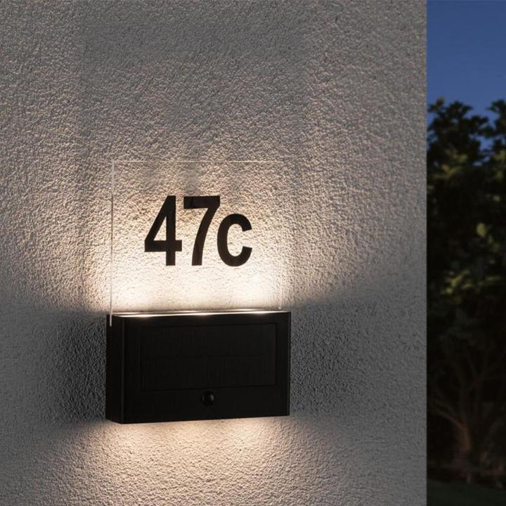 Image du produit Paulmann Numéros de maison solaires (27 lm, IP44)