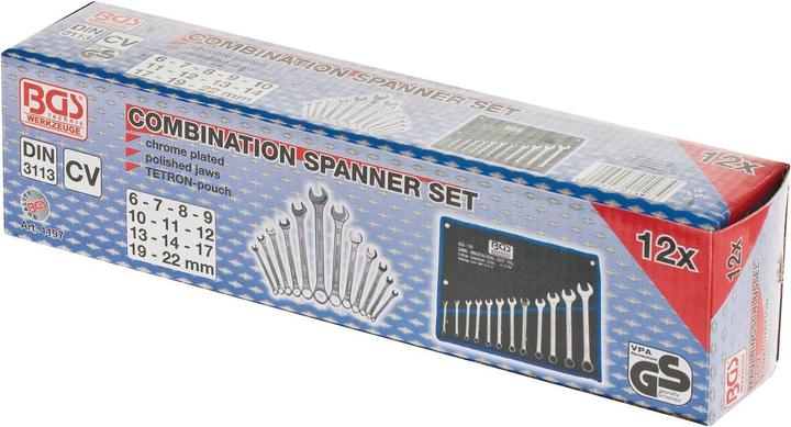 Actual product image BGS Combination spanner set (22 mm, 8 mm, 10 mm, 14 mm, 11 mm, 7 mm, 12 mm, 19 mm, 17 mm, 20 mm, 13 mm, 6 mm, 9 mm)