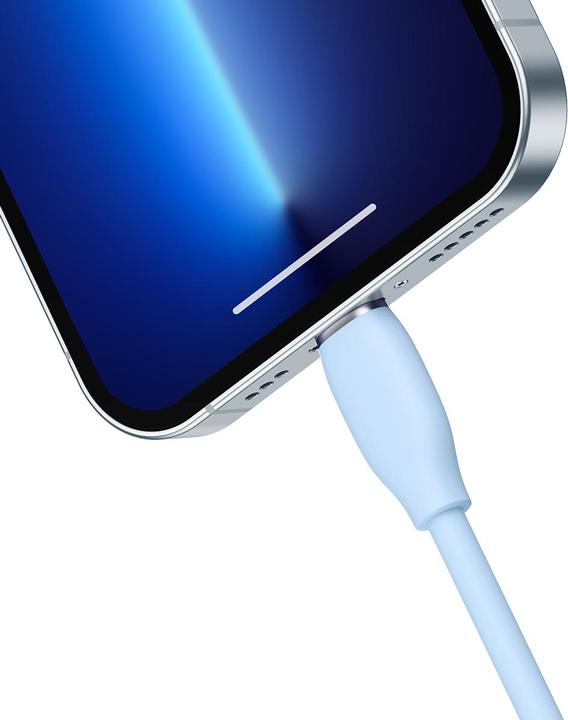 Produktbild Baseus Jelly Liquid Silica Gel Fast Charging Data Cable USB to iP 2.4A 2m Blue (2 m)