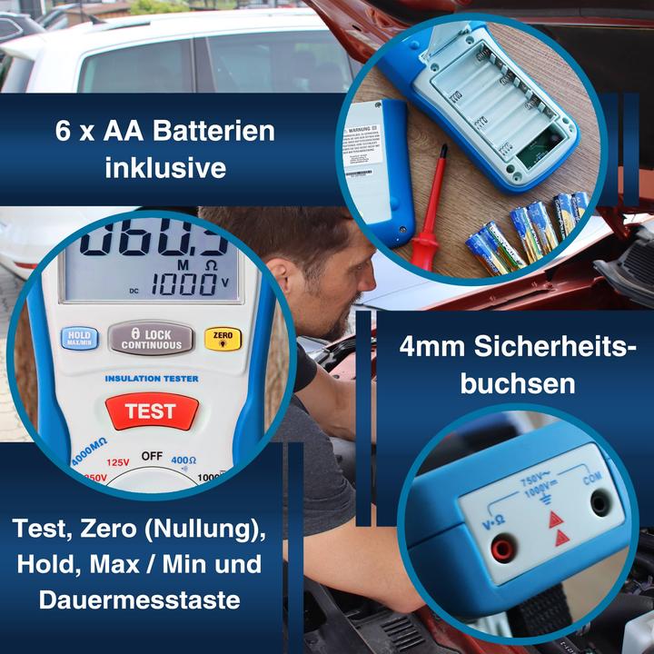 Actual product image Peaktech P 2695 Insulation measuring device