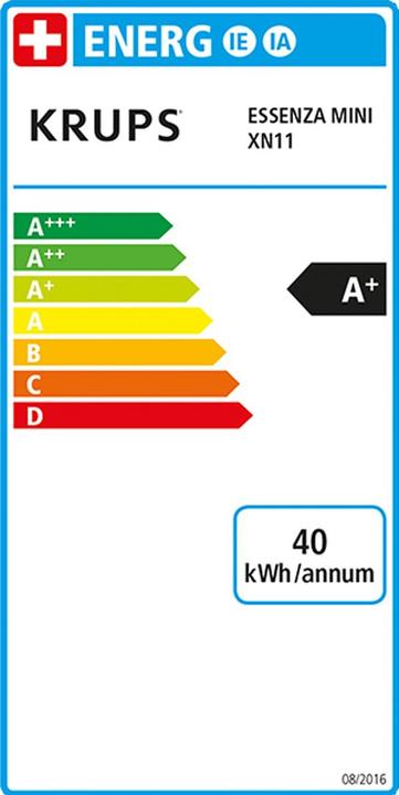 Label énergétique Krups Nespresso Essenza Mini (NESPRESSO Original)