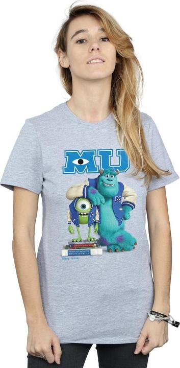 Actual product image Disney Womens/Ladies Monsters University Poster Cotton Boyfriend T-Shirt (M)