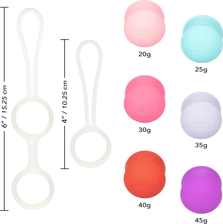 Actual product image CalExotics She-ology® Interchangeable Weighted Cone Set