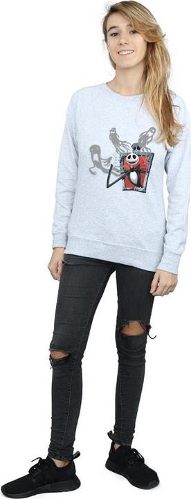 Actual product image Disney Womens/Ladies Nightmare Before Christmas Ghosts Of Jack Sweatshirt (S)