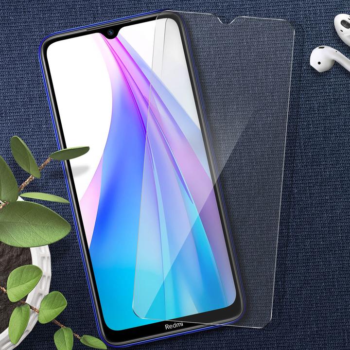 Produktbild Avizar Kristallklare Folie, Glas-Displayschutz (1 Stück, Xiaomi Redmi Note 8)