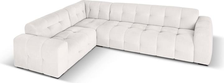 Actual product image Micadoni Velvet Left Corner Sofa, "Kendal", 6 Seats, 332x231x79Made in Europe (Corner sofa)