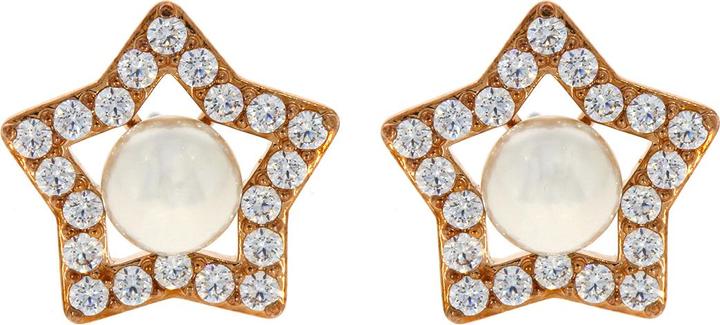 Swarovski Stella Star Ohrstecker Kristallperlen Rosé (Swarovski Metall)