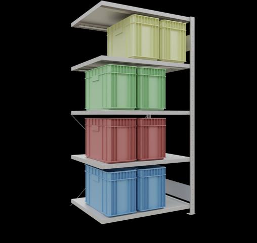 Actual product image Schulte Lagertechnik MULTIplus250 boltless bay system with cross brace