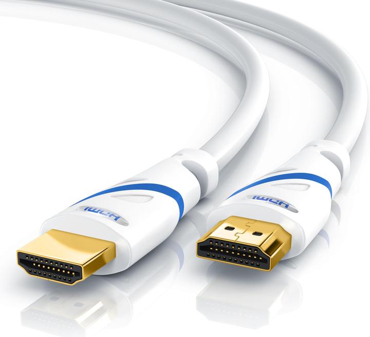 Actual product image Primewire HDMI cable 2.0b - 4k 60Hz Ultra HD - Ethernet Highspeed - Full HD - 3D - ARC - 3 x shielded (7.50 m, HDMI)