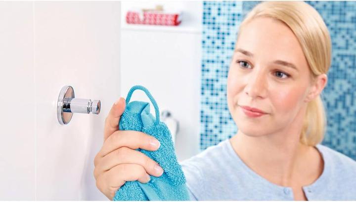 Actual product image tesa LUUP towel hook incl. adhesive solution without drilling