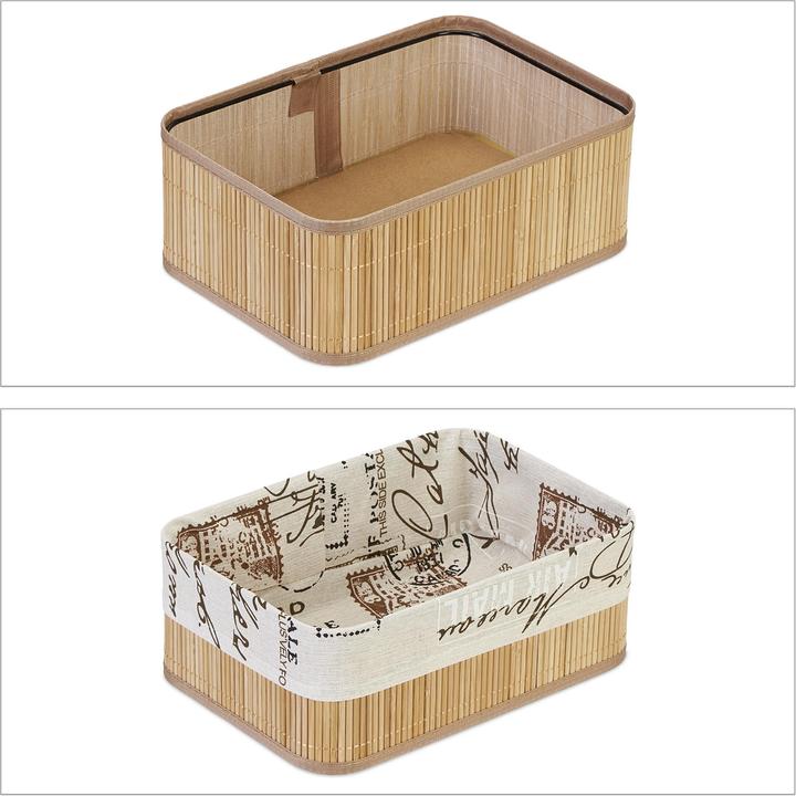Actual product image Relaxdays 3x storage-basket (3 x, 32 x 22.5 x 12 cm)