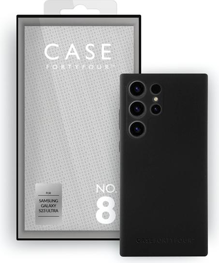 Immagine prodotto Case FortyFour Custodia in silicone liquido n. 8 nera (Samsung Galaxy S23 Ultra)